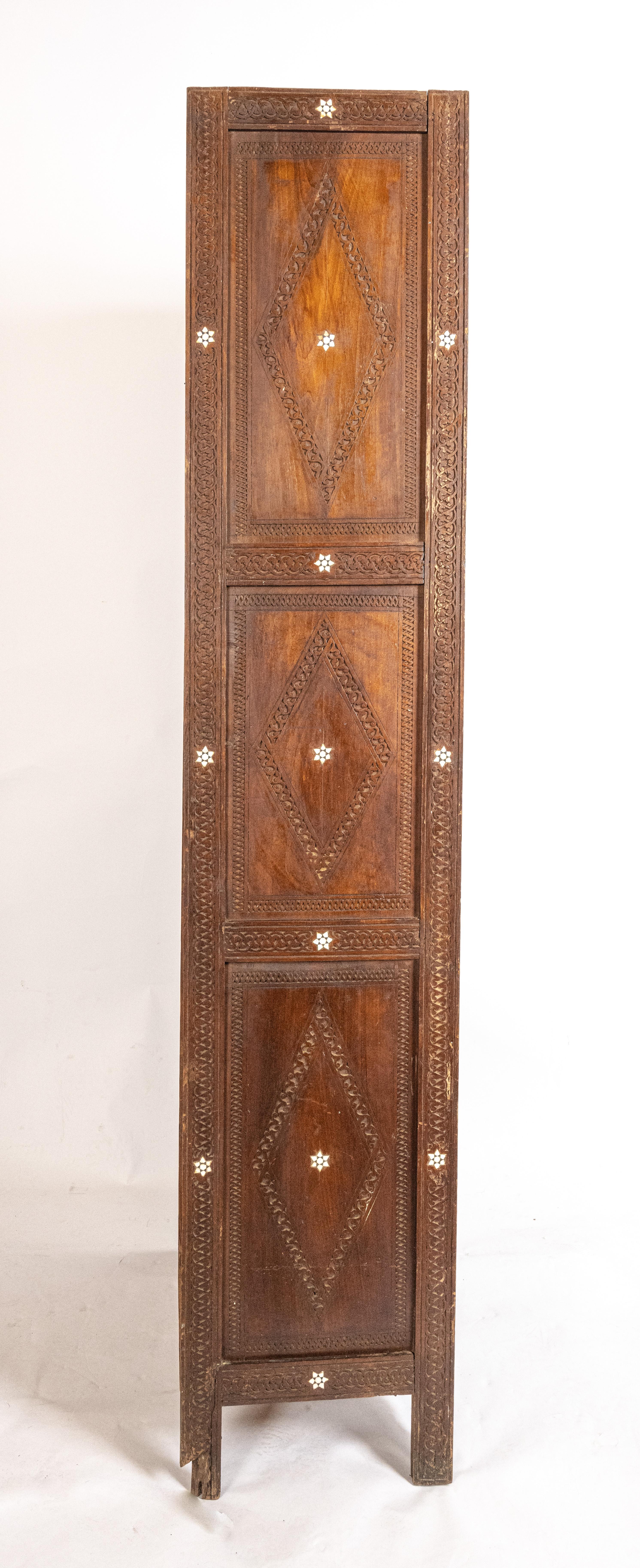 Mahogany Moorish Inlaid Shelf