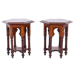 Moorish Inlaid Side Tables