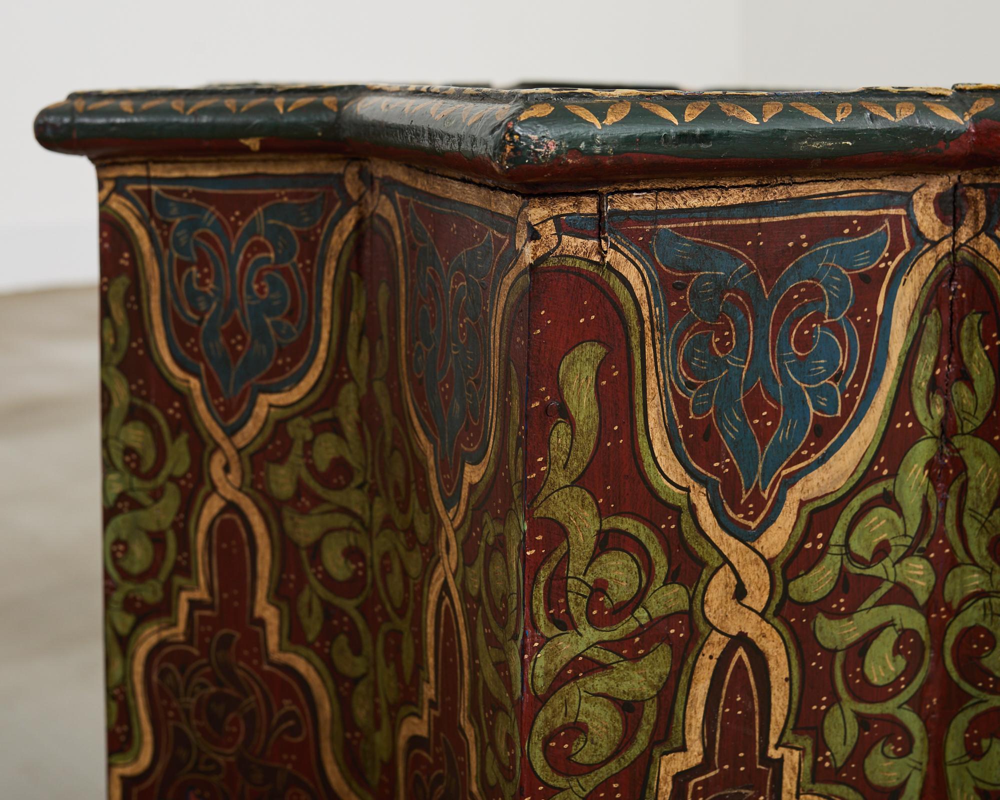 Moorish Islamic Star Shaped Polychrome Drink Table 5