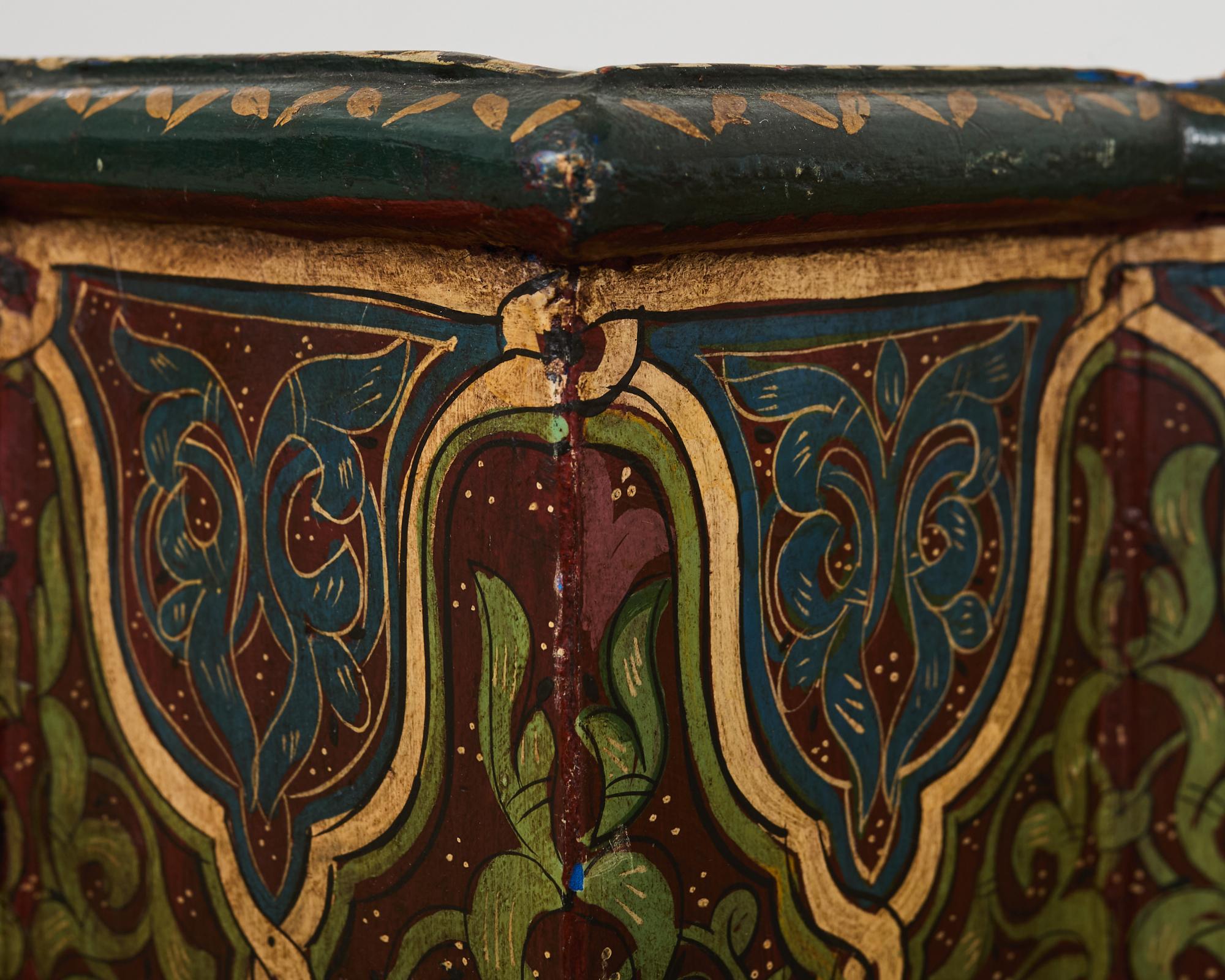 Moorish Islamic Star Shaped Polychrome Drink Table 3