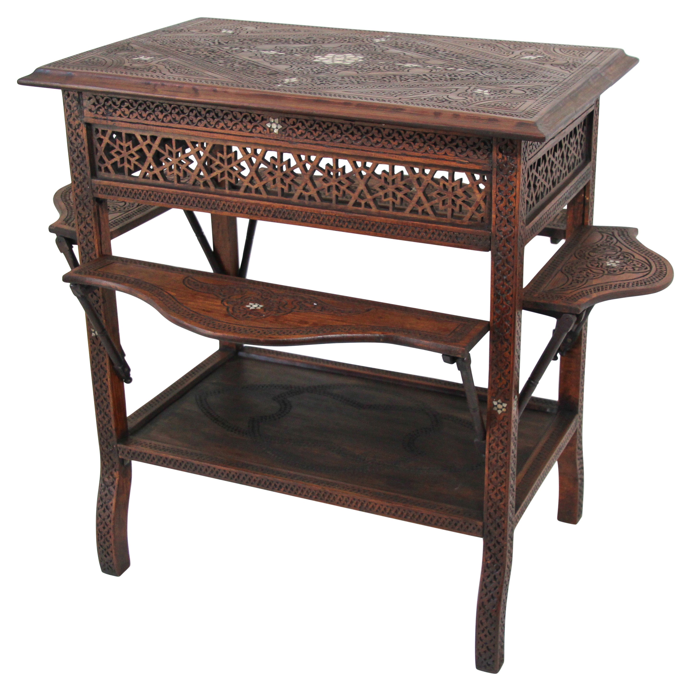 Moorish Levantine Tea Cart Table