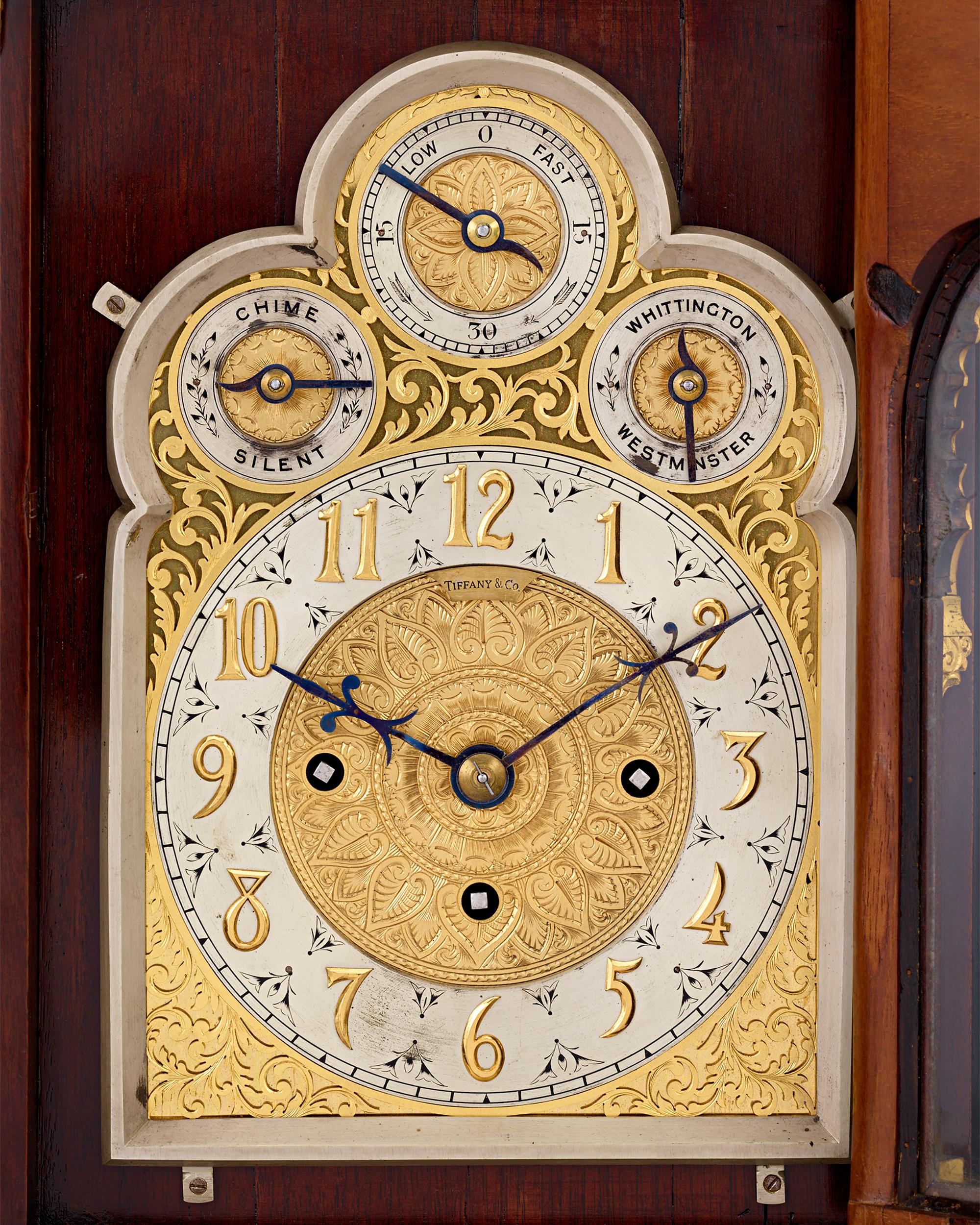tiffany mantel clock antique