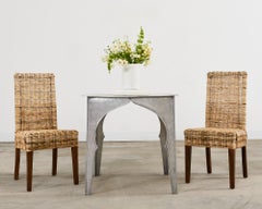 Moorish Middle Eastern Metal Etched Moroccan Center Table