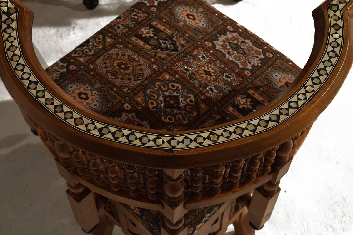 Moorish Moroccan Early 20th Century Lounge Set For Sale 4