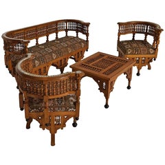 Moorish Moroccan Early 20th Century Lounge Set