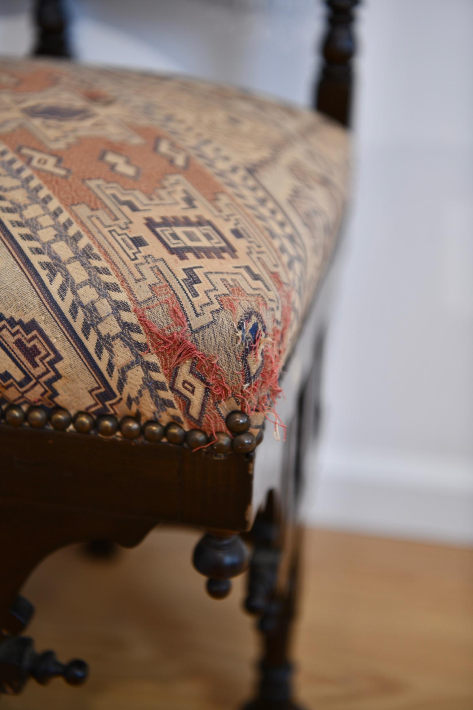 Moorish Mother of Pearl Corner Chair 7