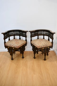 Moorish Mother of Pearl Corner Chair