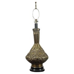 Moorish Mughal Indo Persian Islamic Brass Table Lamp