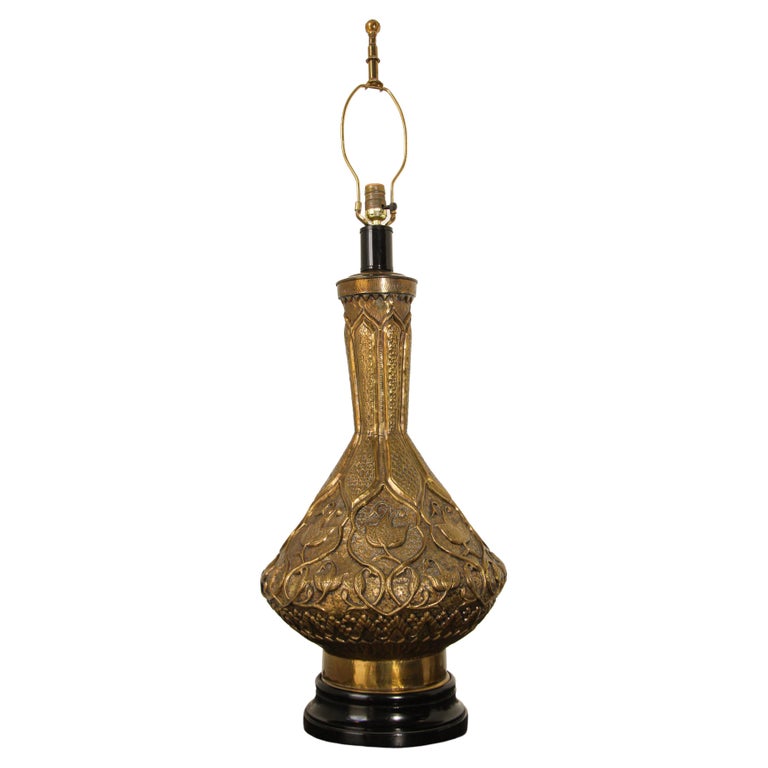 Moorish Mughal Indo Persian Brass Table Lamp For Sale at 1stDibs ...