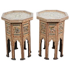 Moorish Octagonal Tables Inlay with Mother of Pearl