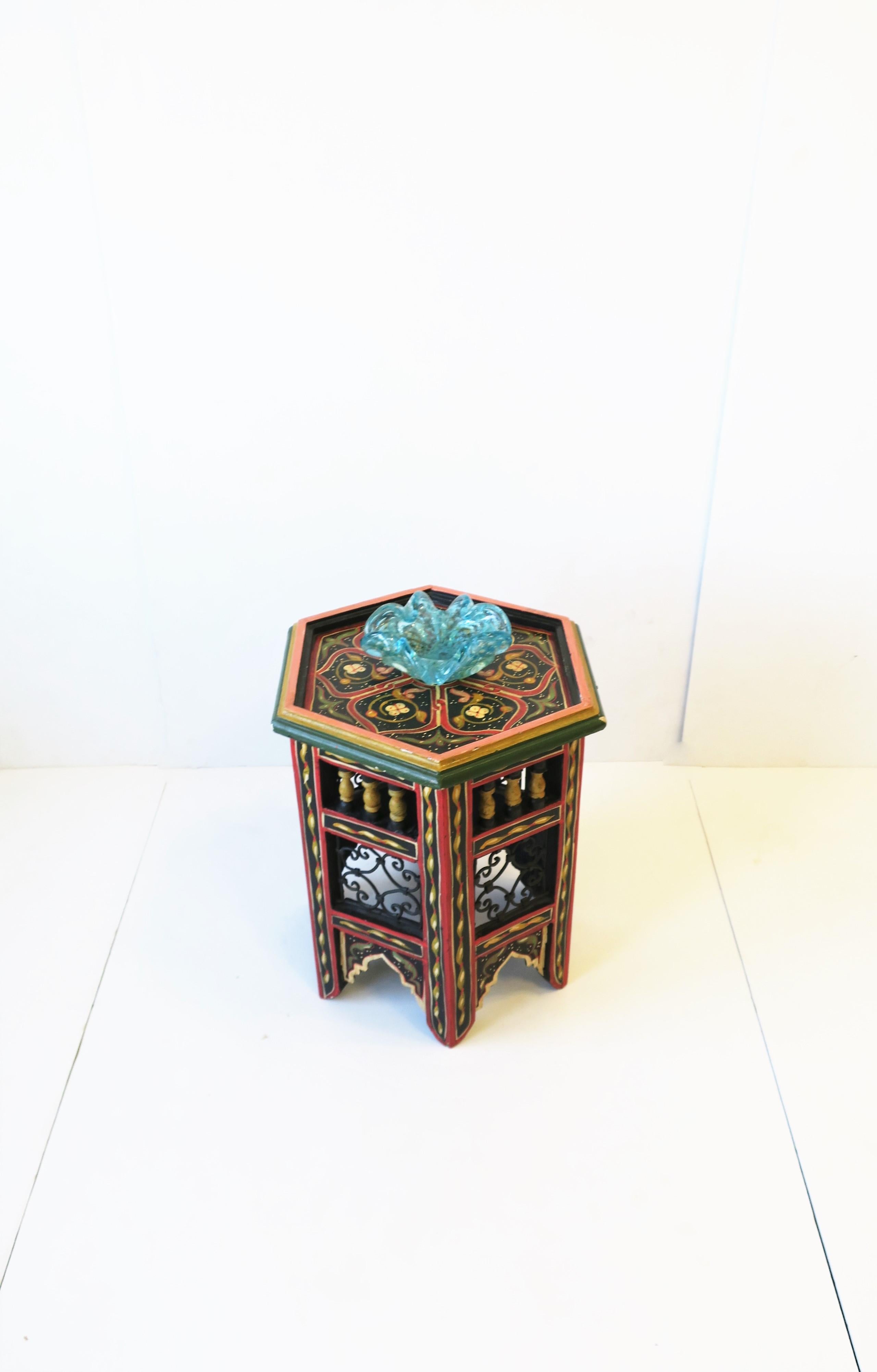 Moroccan Tabouret Side or Drinks Table In Good Condition In New York, NY