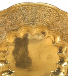 Moorish Round Brass Tray