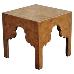 Moorish Style Burled Carpathian Elm Side Table Drexel Repertoire, 1964