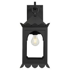 Moorish Style Handmade Wrought Iron Exterior Outdoor Laterne Schwarz Lights Fixture