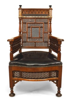 Moorish Inlaid Arm Chair