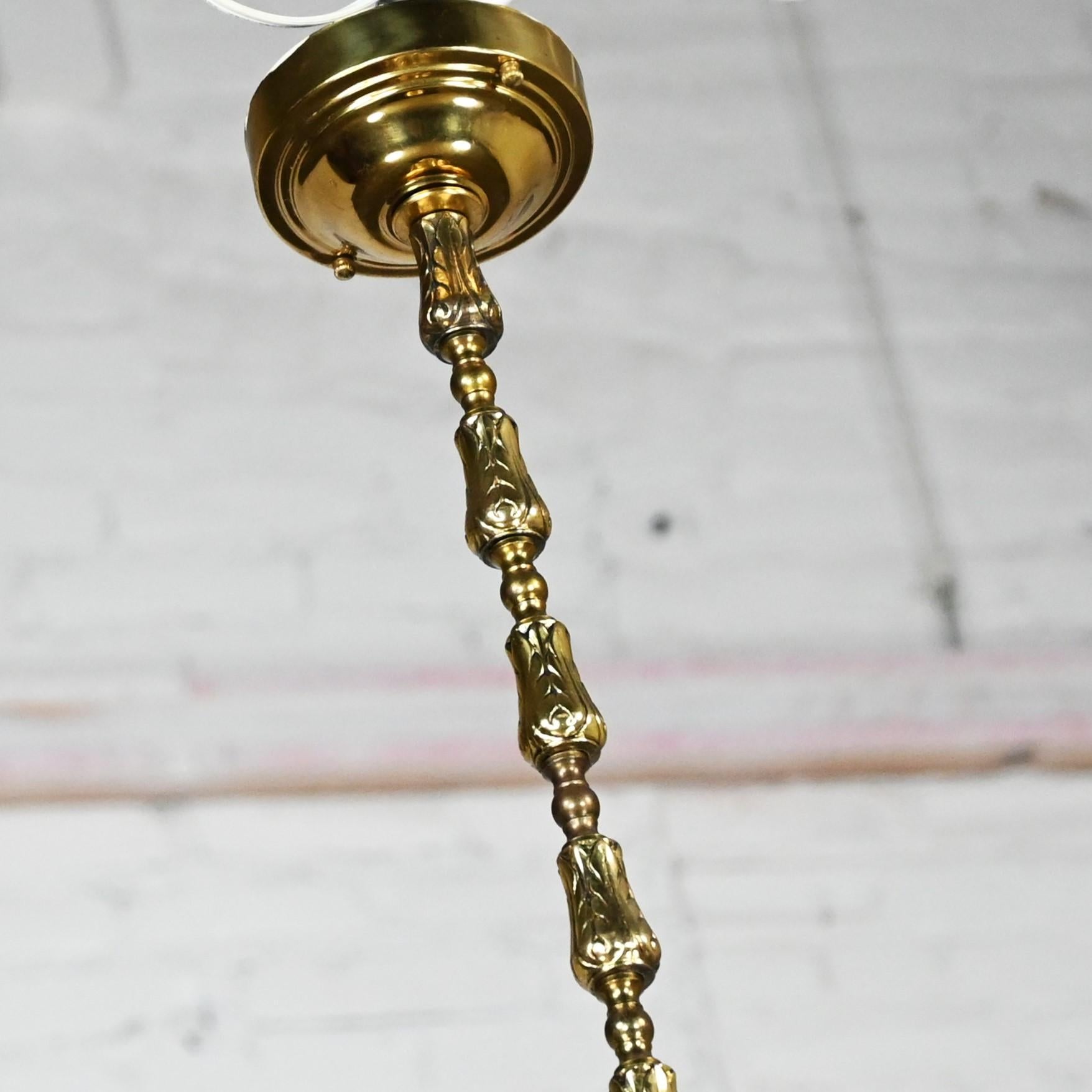 Moorish Style Pierced & Embossed Copper & Brass Pendant Light Made in India For Sale 3