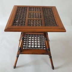 Moorish style table  with mashrabiya panels