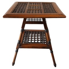 Moorish style table  with mashrabiya panels