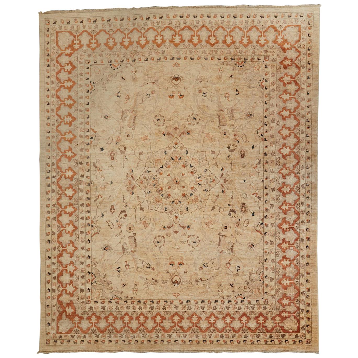 Moorish Style Vintage Turkish Oushak Rug