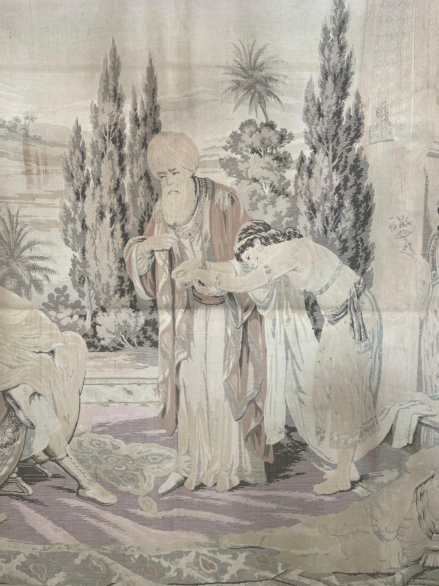 Maurischer Wandteppich mit einer orientalischen arabischen Szene aus dem 19. Jahrhundert (Französisch) im Angebot
