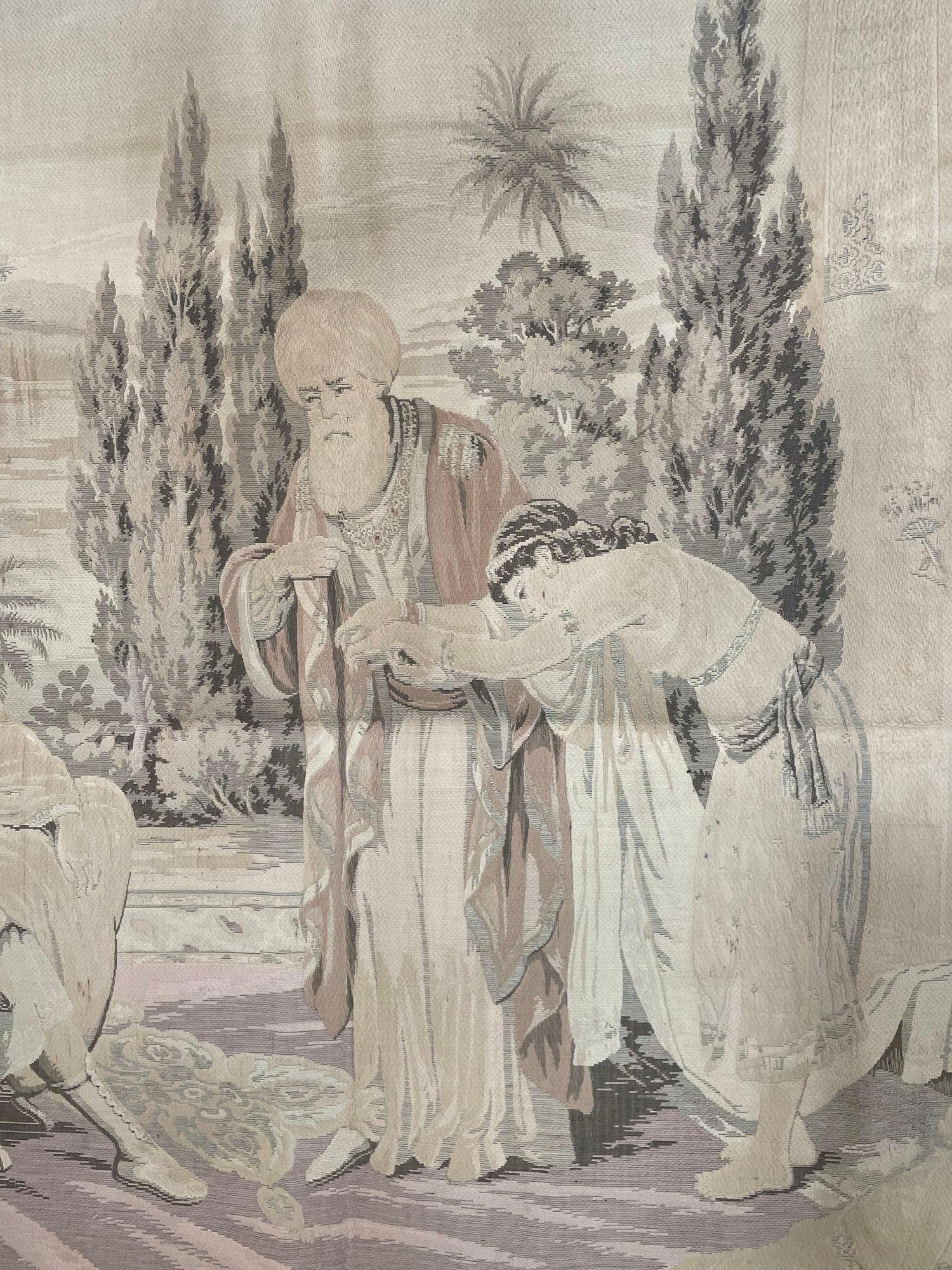 20th Century Moorish Tapestry with a 19th Century Orientalist Arabian Scene For Sale