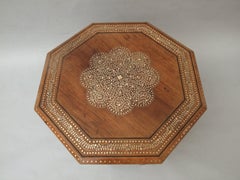Moorish, Teak, Folding Occasional Table
