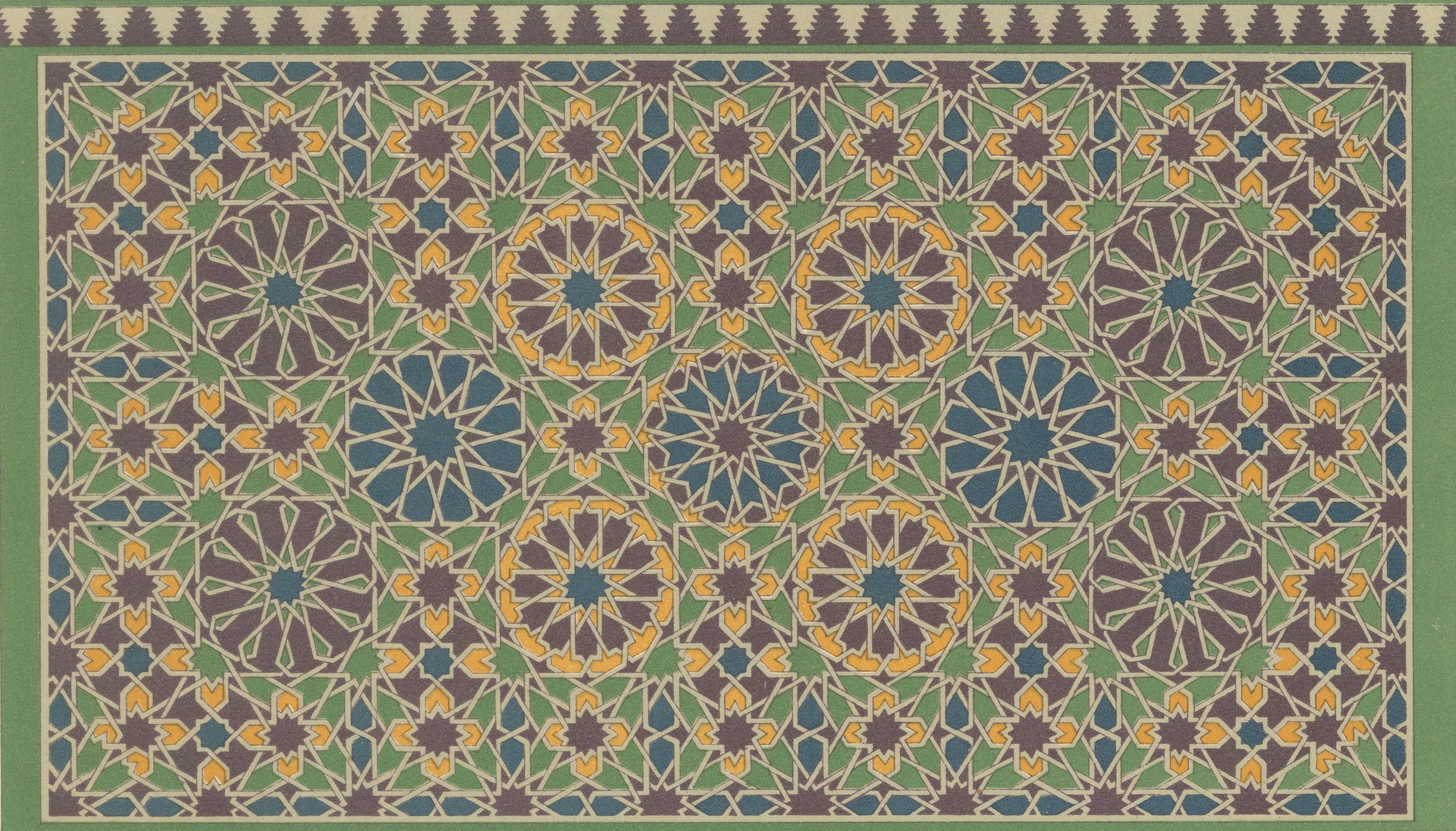 Pl. 29 Antiker Druck von Moresque Ornaments von Racinet, um 1890 (Französisch) im Angebot