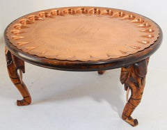 Moorish Turkish Copper Tray Table