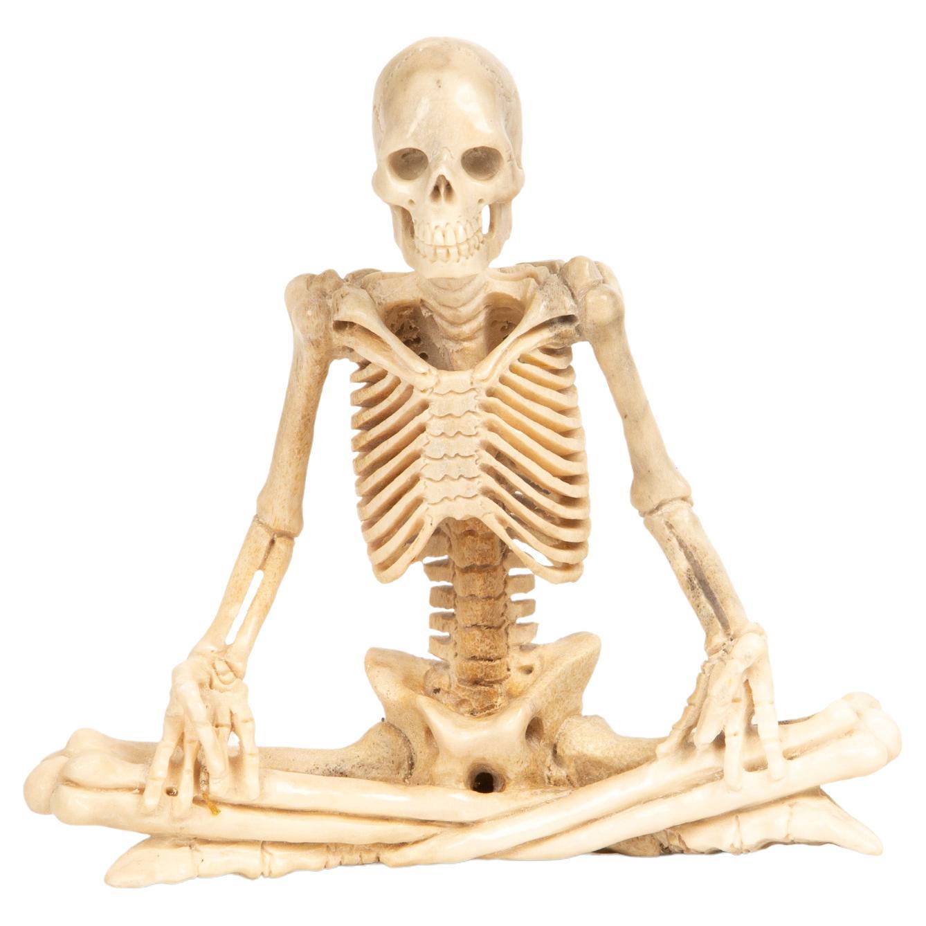 Moose Antler Yoga Skeleton – Hand-Carved and Totally Zen