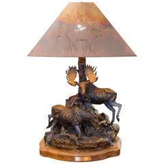 "Moose Creek" Bronze Lamp by Danny Edwards