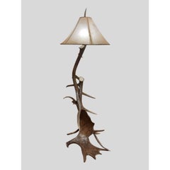 Moose & Elk Antler Floor Lamp by The Peak Antler