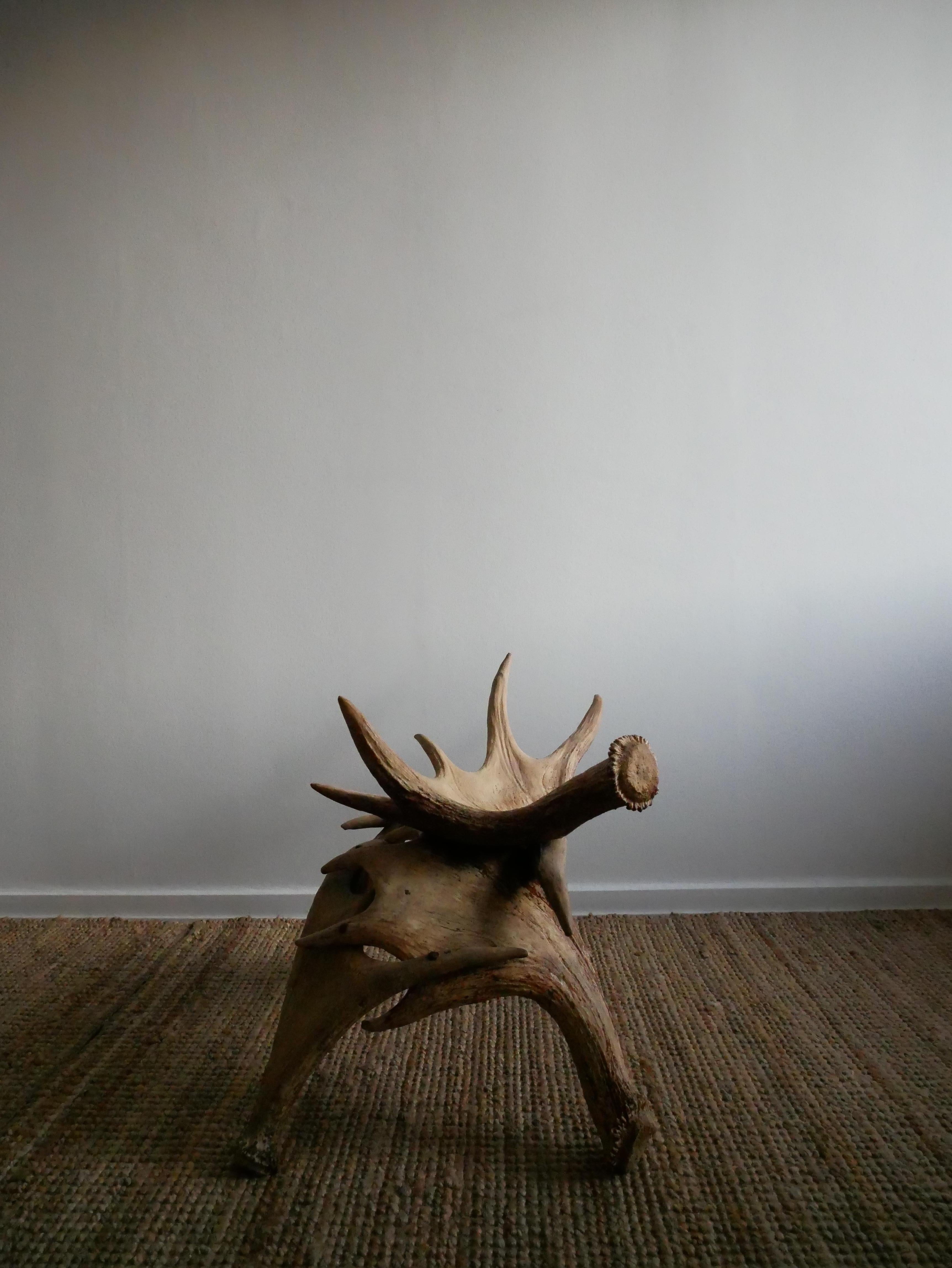 Swedish Moose Horn Stool