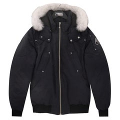 Giacca/cappotto Moose Knuckles con piuma e pelliccia di volpe