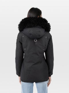 Moose Knuckles Navy Hooded Down Coat Size S