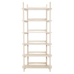 Mora Bookcase by Sun at Six, Nude, Minimalist Bookcase in Wood