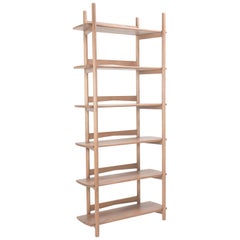 Mora Bookcase by Sun at Six, Sienna, Minimalist Bookcase in Oak Wood