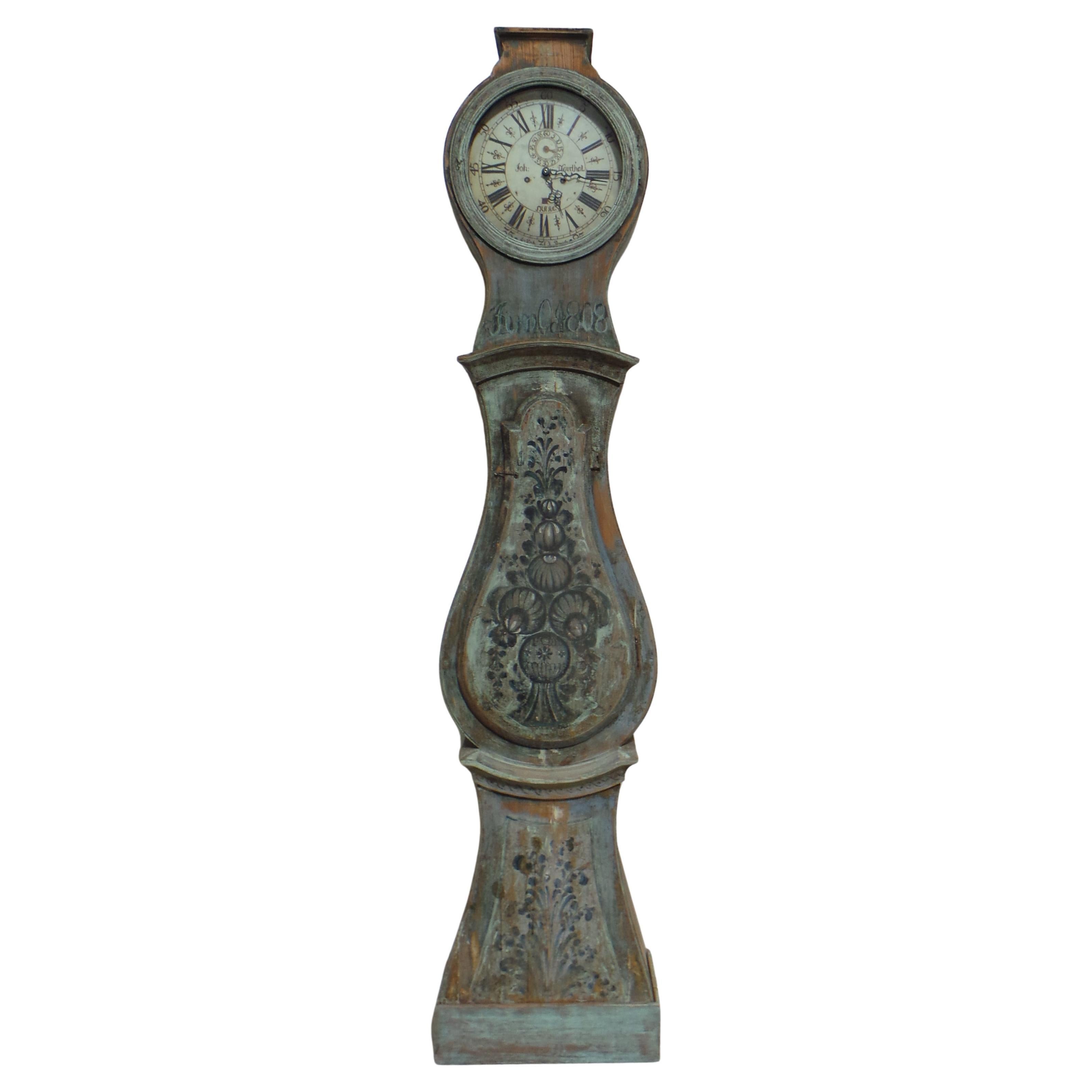 Horloge Mora suédoise peinture 100 % originale RARE