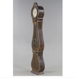 Mora Clock Swedish 1800s Antique Fryksdal 217cm Faux Wood Grain 1800s
