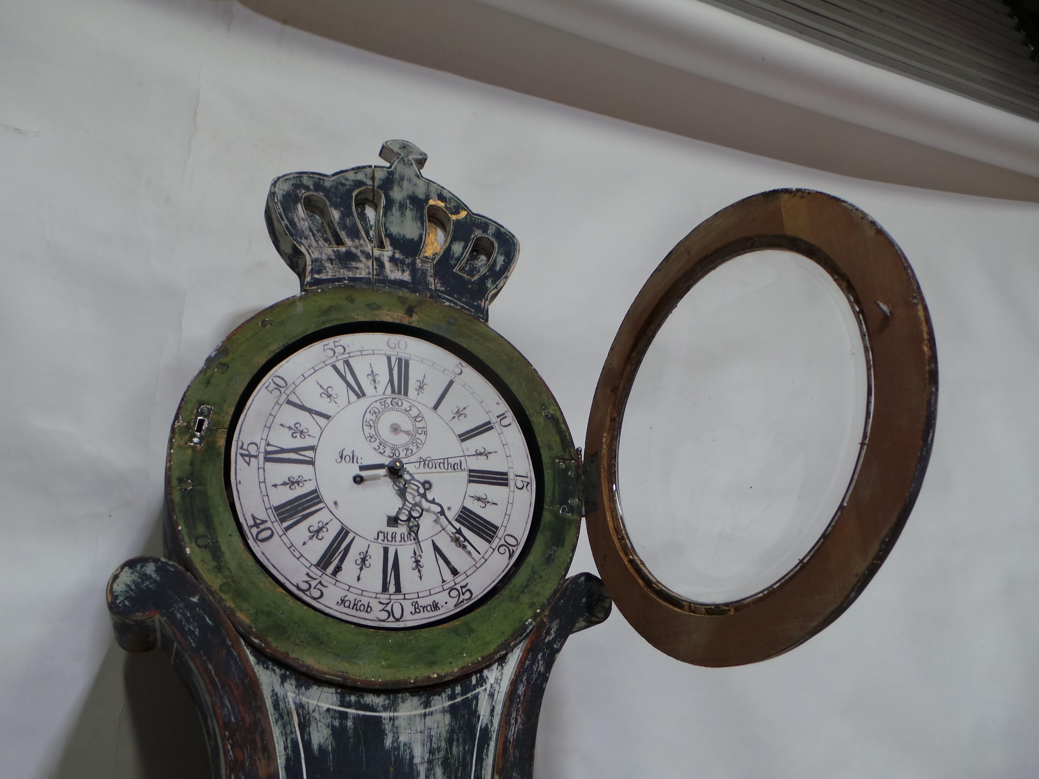 Mora Clocks Svedese Modello Raro 100% Vernice Originale in vendita 3