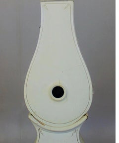 Mora Clock Swedish White 1800s Antique Gustavian