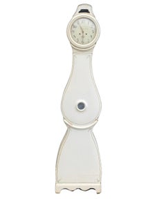 Mora Clocks Suédoise Blanc 1800s Antique Gustavienne