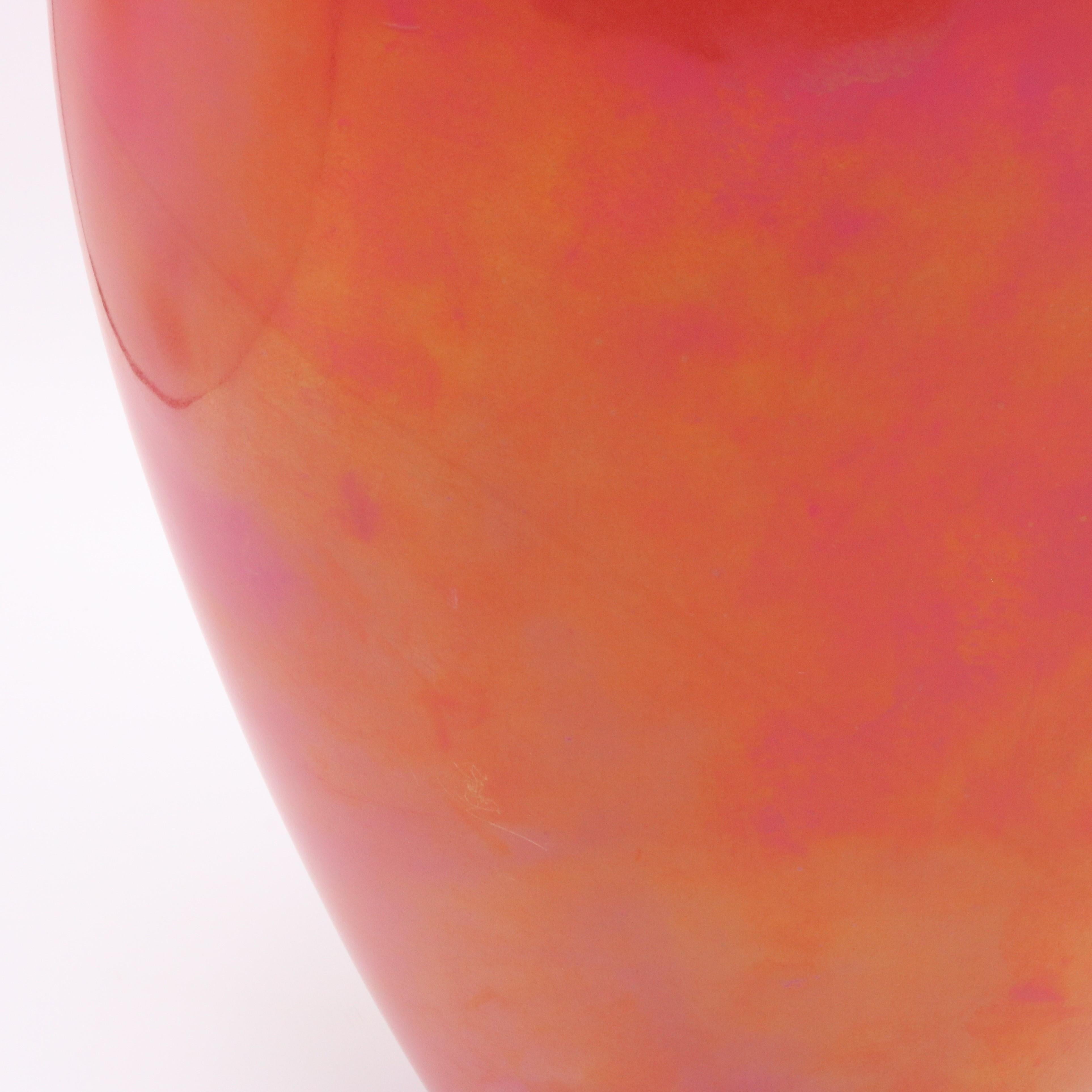 XXIe siècle et contemporain Vase italien en verre d'art Mora d'Alejandro Ruiz en vente