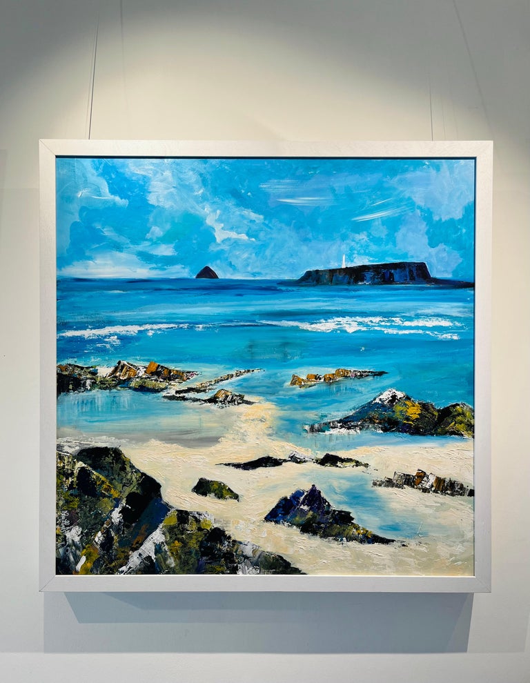 Morag Lloyds Towards Pladda figurative modern seascape study