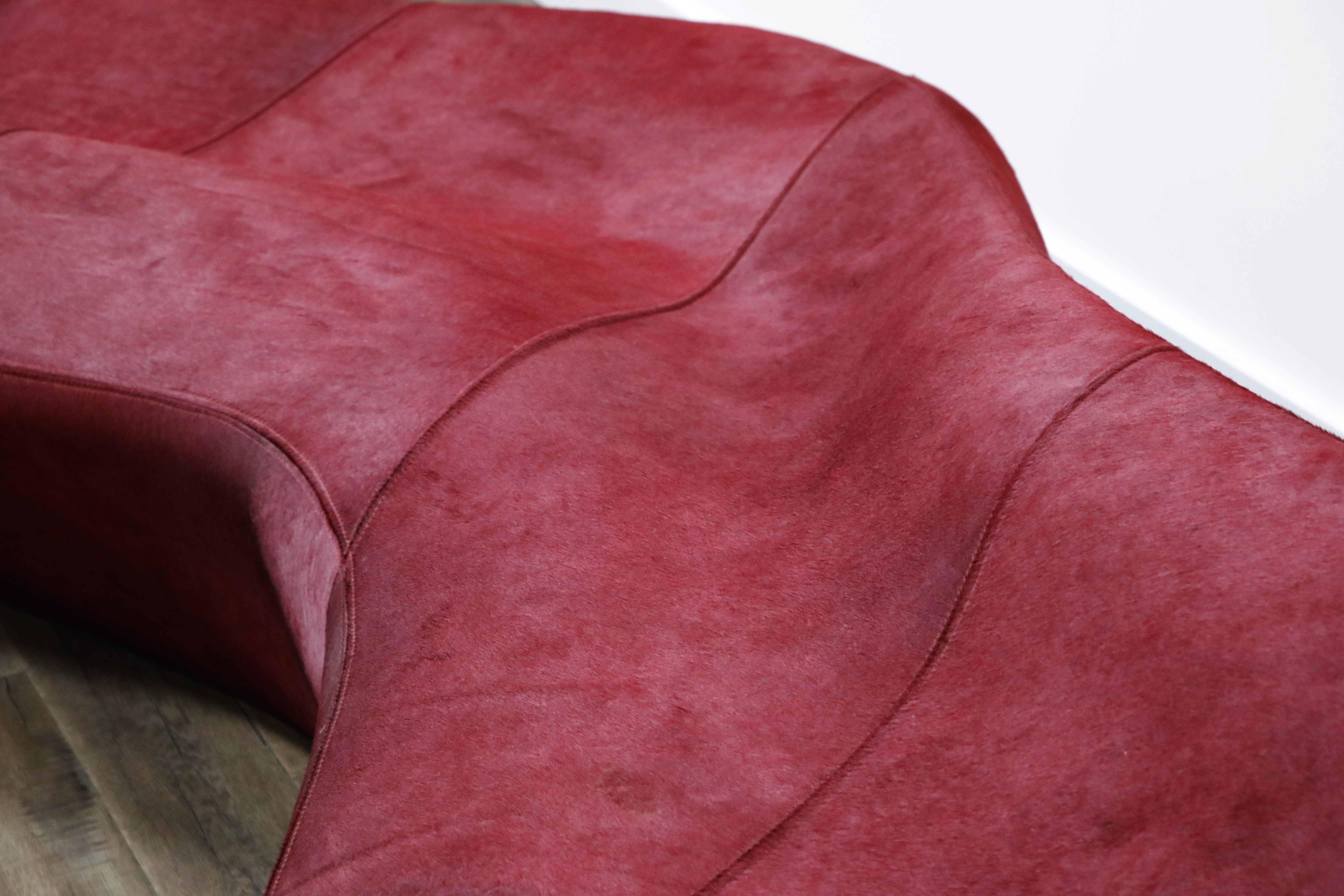 'Moraine' Biomorphic Sofa by Zaha Hadid for Sawaya & Moroni Italy, 2000, Signed 10