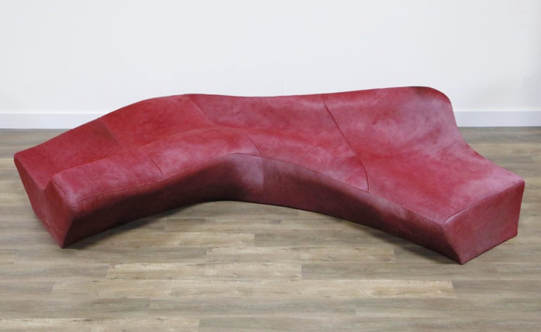 'Moraine' Biomorphic Sofa by Zaha Hadid for Sawaya & Moroni Italy, 2000, Signed In Good Condition In Los Angeles, CA