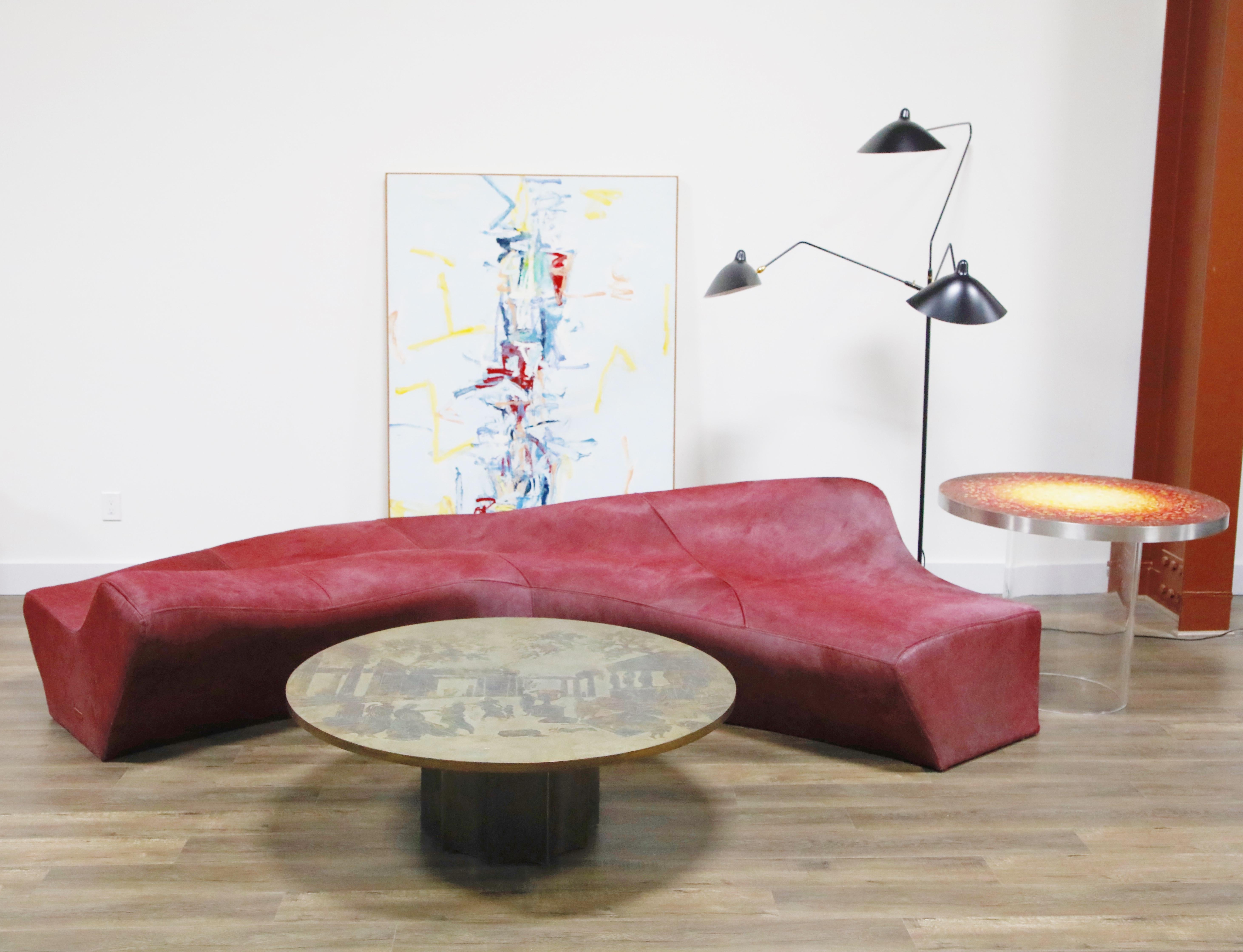 'Moraine' Biomorphic Sofa by Zaha Hadid for Sawaya & Moroni Italy, 2000, Signed In Good Condition In Los Angeles, CA