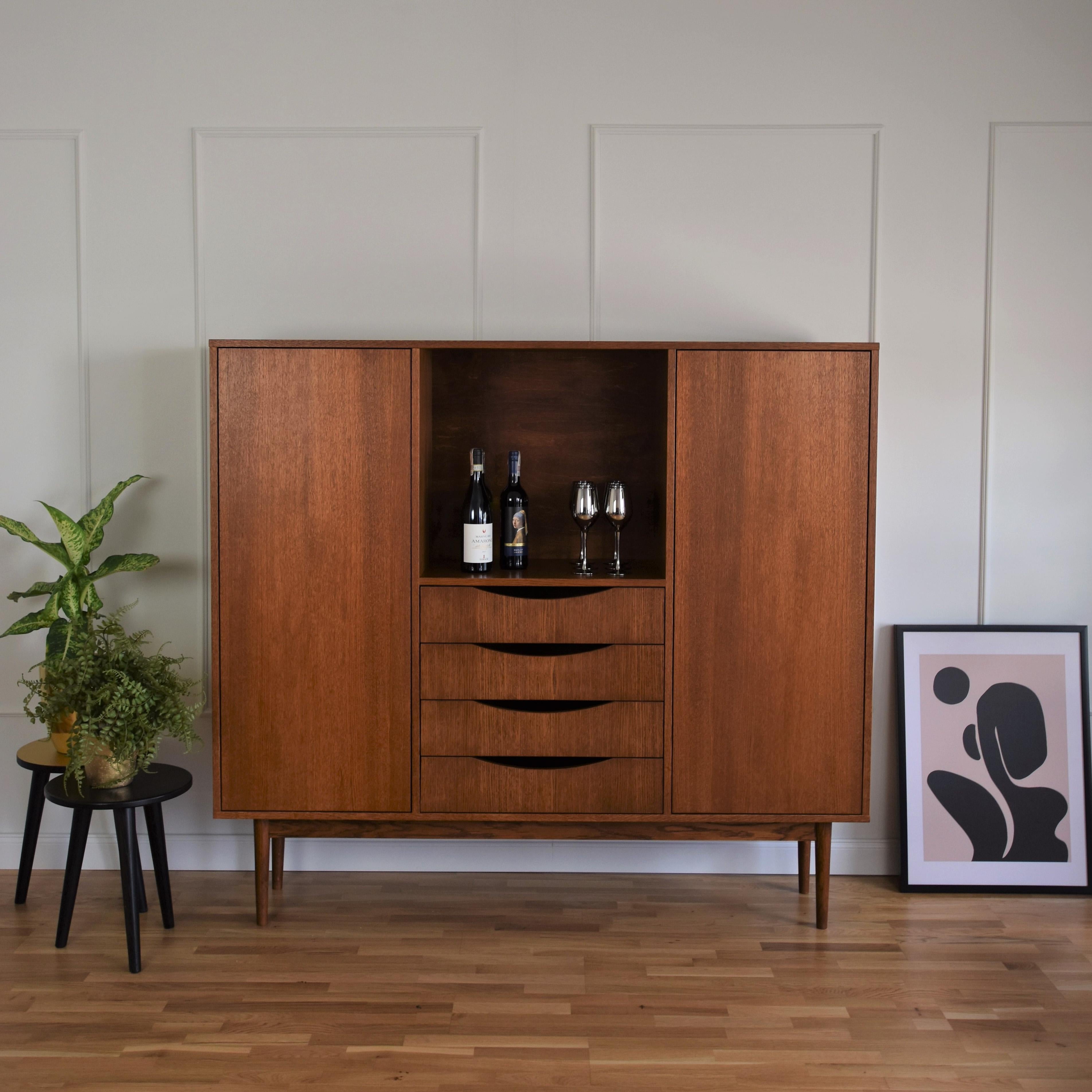 Polish Moran Highboard by Pastform For Sale
