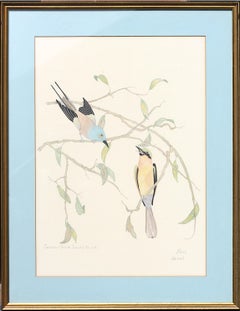 Moran, Swallow-Tailed Indian Roller, Watercolor