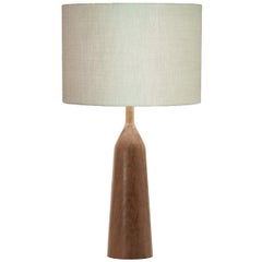 Lampada da tavolo contemporanea minimalista Morandi in Wood Wood brasiliano Cumarú.