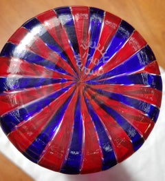 Bouteille en verre «randiane » de Venini, Italie, années 1960